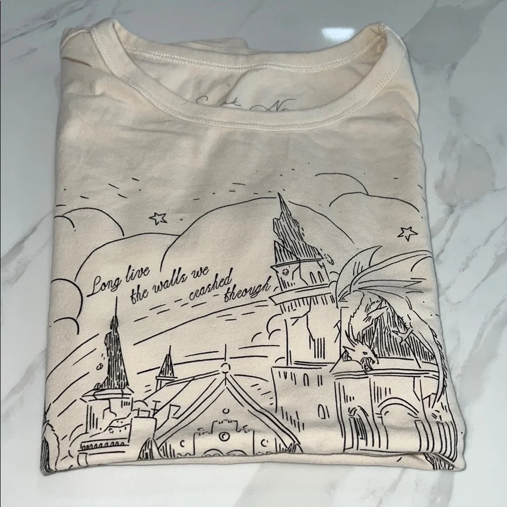 NEW Taylor’s Version “Speak Now” How the Lights Shined Cream Tee, Classic Fit - Picture 3 of 4